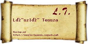 László Tessza névjegykártya